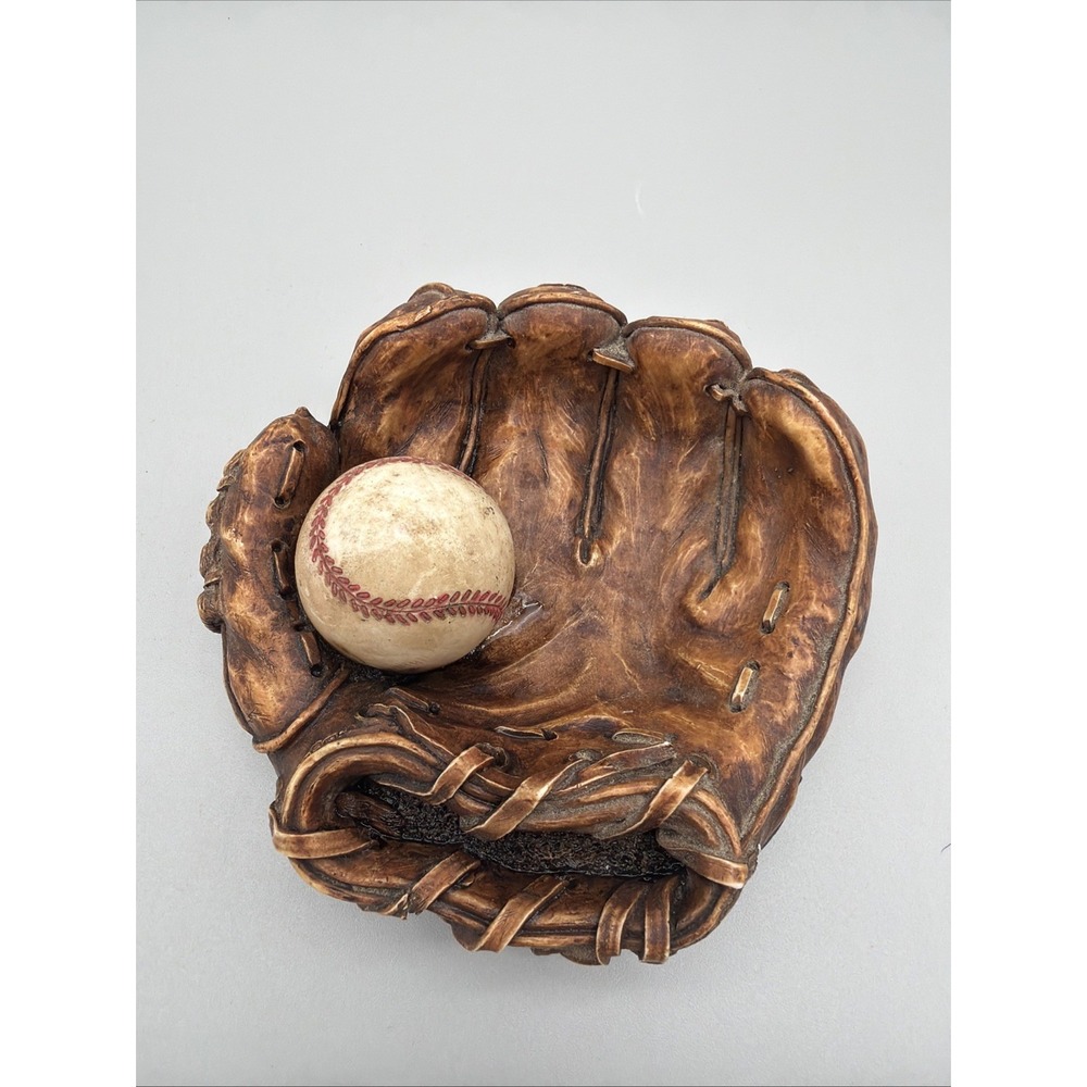 Vintage S S Sarna Baseball Glove & Ball Figurine 5" X 4.5"